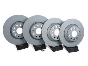ES#5489106 - 3q0615601akt2KT3 - Front & Rear Brake Rotors - Set (312x25/300x12) - Featuring Zimmermann's "Coat Z" coating for corrosion resistance - Zimmermann - Audi Volkswagen