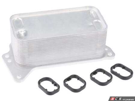 ES#5504555 - 11428510856 - Engine Oil Cooler - Keep your cooling system operating at peak efficiency with this direct-fit aftermarket engine oil cooler/heat exchanger from URO Parts. - URO - BMW