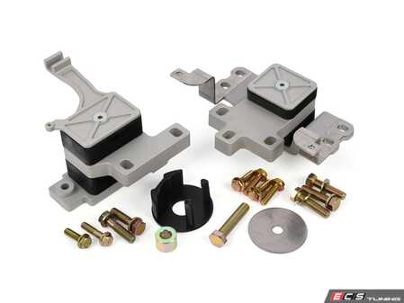 ES#4630098 - EBFI77-K7-4A12 - BFI Stage 1 Engine Mount Kit - Version 2 Torque Arm  - Billet engine transmission mounts with 70A durometer dogbone insert - Black Forest Industries - Volkswagen