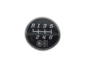 ES#3022046 - IBFI1006 - 6-Speed Gate Pattern Coin for Heavy Weight Shift Knobs - 6 speed logo coin for your BFI weighted shift knob! - Black Forest Industries - Audi Volkswagen