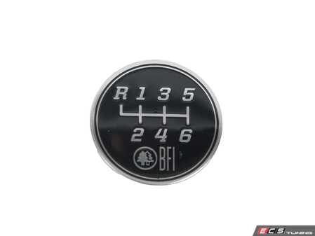 ES#3022046 - IBFI1006 - 6-Speed Gate Pattern Coin for Heavy Weight Shift Knobs - 6 speed logo coin for your BFI weighted shift knob! - Black Forest Industries - Audi Volkswagen