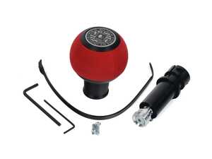 ES#3478443 - GS2DGSRU - BFI Heavy Weight Shift Knob - Red Alcantara / Black Anodized - Just because your car doesn't have a third pedal, doesn't mean you should be stuck with some goofy shifter. - Black Forest Industries - Audi Volkswagen
