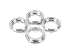 ES#4715902 - WBFI77-BBS-501 - BFI Center Cap Adapters For BBS Wheels (OEM Audi/VW Center Caps) - Brushed - Set of Four - Give your BBS wheels the branding they deserve! - Black Forest Industries - Audi Volkswagen