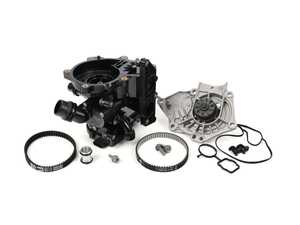 ES#4829986 - 06L121111PKT - Thermostat / Water Pump Replacement Kit - Includes necessary parts to replace the thermostat and water pump - Assembled By ECS - Audi Volkswagen