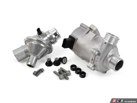 ES#2960474 - 11517604027KT - Water Pump And Thermostat Kit - Includes everything you need to replace your water pump and thermostat - Assembled By ECS - BMW