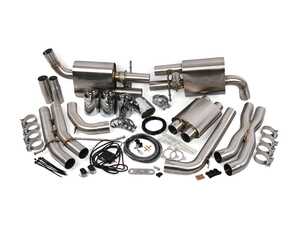 ES#3619908 - 008553ecs01KT - Audi B8/8.5 S4 Valved Exhaust System - Resonated With 4" Chrome Swivel Tips - ECS evolutionary design and manufacturing, blending with raw emotion, desire and passion, creating a truly unique driving experience - ECS - Audi