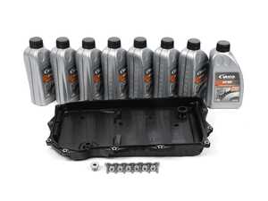 ES#2883590 - 24118612901kit - Automatic Transmission Service Kit - ZF 8HP - Includes a new pan with an integrated filter and gasket, drain plug, new hardware, and Vaico ATF 8HP fluid. - Vaico - BMW