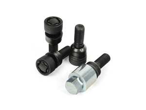 ES#5457861 - 00004460289 - Locking Wheel Bolt Set - Black - Keyed Style - Genuine Porsche - Porsche