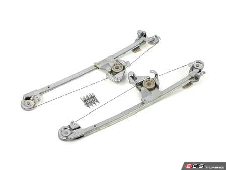 ES#4709028 - 2107301546KT2 - W210 E Class Rear Window Regulators Kit - With Hardware  - Featuring Hamburg Technic Rear Left & Right Side Window Regulators With Hardware! - Hamburg Tech - Mercedes Benz