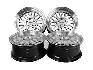 ES#5506716 - 020-15OKT - 18" Style 020 Wheels - Set Of Four - 18"x8" ET35 66.6CB 5x112. Silver with machined lip. - Alzor - Audi MINI