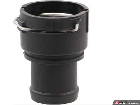 ES#5507088 - 3B0122291B - Coolant Hose Connector - Fix a leaking heater core or radiator hose connection with this direct-fit OE-quality replacement quick-connect flange. - Rein - Audi Volkswagen
