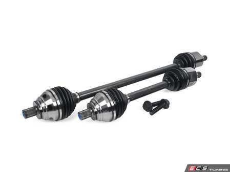 ES#5481524 - NCV72101KT - Complete Axle Assembly - Left & Right - Driveshaft with inner and outer CV joints - Assembled By ECS - Volkswagen