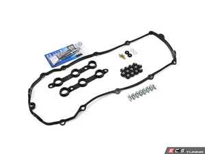 ES#5492380 - 11129070990KT3 - Ultimate Valve Cover Gasket Kit - With Hardware - Includes gaskets, cap nuts, studs, sealing washers, and silicone sealant for an all-inclusive service. - Assembled By ECS - BMW