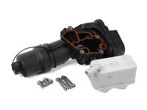 ES#5481368 - 06f115397hKT - Oil Filter Housing Assembly / Oil Cooler - Includes oil filter housing assembly, oil cooler, and hardware - Assembled By ECS - Audi Volkswagen