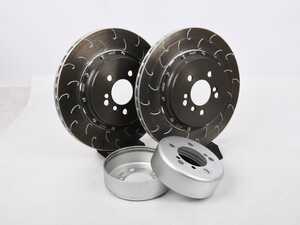 ES#5492800 - 034-301-2009 - 2-Piece Rear Brake Rotor Kit - 370x24mm Silver Hats *Scratch And Dent* - Scratch & Dent - BMW