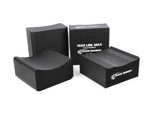 ES#4352095 - RR-WC-14-SC-2 - Race Ramps - Adjustable Height 14" High Wheel Cribs (extra wide) - Safer than jack stands and far more attractive, our two-piece, 14-inch high Supercar Wheel Cribs easily accommodate cars with wider tires; whether you need the extra height for fluid changes, general maintenance, or a wow factor at your next show. - Race Ramps - Audi BMW Volkswagen Mercedes Benz MINI Porsche