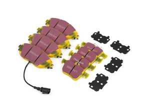 ES#5432879 - EBCMQBYLWKT - Front & Rear YellowStuff Performance Brake Pad Set - EBC's premium sport street pad that offers high friction levels and heat fade resistance - EBC - Volkswagen