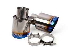 ES#4660521 - 5V2150-B - COBB Blued Titanium Exhaust Tip Kit - Replace the tips on your COBB Titanium Cat-Back Exhaust or finish a custom made exhaust in style - CobbTuning - Volkswagen