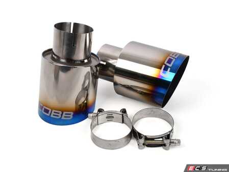 ES#4660521 - 5V2150-B - COBB Blued Titanium Exhaust Tip Kit - Replace the tips on your COBB Titanium Cat-Back Exhaust or finish a custom made exhaust in style - CobbTuning - Volkswagen