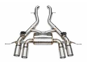 ES#5434933 - G87M2AXLBRBRSH - Valved Sport Axle-Back Stainless Exhaust System - 3.5" Brushed Steel Tips - T304 Stainless Steel with valved mufflers and quad tips - Valvetronic Designs - BMW