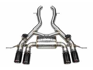 ES#4674438 - G87M2AXLBRBLK - Valved Sport Axle-Back Stainless Exhaust System - 3.5" Black Tips - T304 Stainless Steel with valved mufflers and quad tips - Valvetronic Designs - BMW