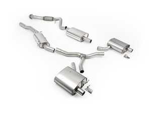 ES#5515031 - ssxau1110 - Resonated Cat-Back Exhaust  - Unlock a refined, sporty tone and improved exhaust flow for your B9.5 A4 without the harsh cabin drone. - Milltek Sport - Audi