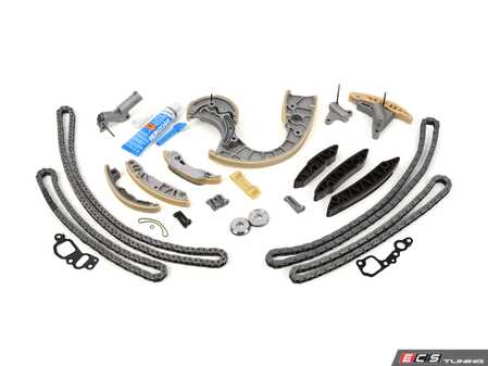 ES#4818389 - 0791092291KT - Timing Chain Kit - Without Service Tools - Includes the upgraded RS4 lower metal guide rail, OEM, iwis and Bremmen chains, tensioners, and guides - The essentials necessary to get the job done! - Assembled By ECS - Audi