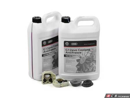 ES#2582078 - 1K0121367FKT1 - Radiator Installation Kit - Upper and lower mounts plus 2 gallons of G13 coolant - Genuine Volkswagen Audi - Audi Volkswagen