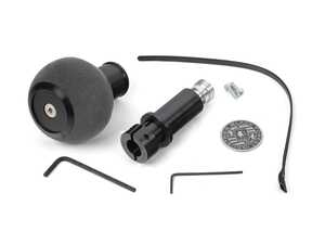 ES#3478497 - GS2DGSUF - BFI Heavy Weight Shift Knob - Gray Alcantara / Black Anodized  - Just because your car doesn't have a third pedal, doesn't mean you should be stuck with some goofy shifter. - Black Forest Industries - Audi Volkswagen