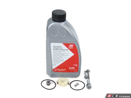 ES#4753435 - G060175A3KT4 - Haldex Service Kit - With Pump Seals - Includes new drain/fill plugs, fluid, and hardware/seal kit for the Haldex pump - Assembled By ECS - Audi Volkswagen