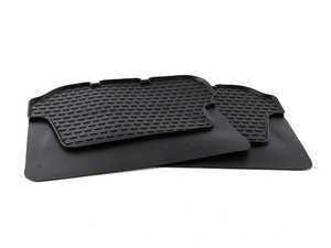 ES#7924 - 1J0061511041 - Rubber Floor Mats - (NO LONGER AVAILABLE) - A set of two rear rubber mats - Genuine Volkswagen Audi - 