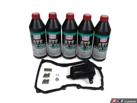 ES#4620179 - 09G325429DKT3 -  6 - Speed automatic transmission service kit - without Service Tool - Includes Liqui-moly fluid and Genuine VW filter and Elring pan gasket for a complete service. - Assembled By ECS - Volkswagen