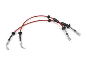 ES#4872198 - 045064LA01 - Exact-Fit Stainless Steel Brake Lines - Front - DOT-compliant set of front stainless steel brake lines for enhanced pedal feel and improved braking performance. - ECS - Audi