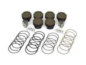 ES#4414277 - 197841309T - MAHLE Forged Piston Kit 84mm with Thermal Barrier Coating (TBC) - N54 - 3.0L - Forged, 2618. Phosphate + Grafal  + Hard Anodized top ring groove + TBC - Mahle Motorsports - BMW