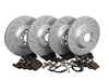 ES#4794431 - CRK7447 - Z23 Evolution Sport Brake Upgrade Kit - Front & Rear - Includes Z23 Carbon-Fiber Ceramic Brake Pads, Drilled & Slotted Zinc Plated Rotors, and stainless-steel hardware - Power Stop - BMW