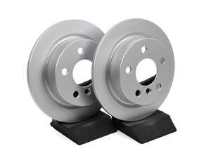 ES#4467411 - 24002-32013 - R1 Concepts Disc Brake Rotor Set - Carbon Coated Rear Pair 10.19" (259x10) - Upgrade to a Geomet coated rotor - R1 Concepts - MINI