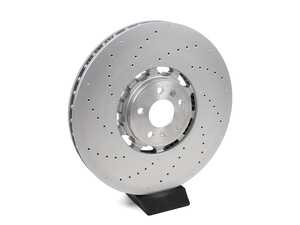 ES#4046265 - 4K0615301S - Front Cross Drilled Brake Rotor - Priced Each (420x40mm) - Restore your stopping power - Genuine Volkswagen Audi - Audi
