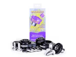 ES#4876105 - PFR5-417 - Rear Lower Shock Mounting Bushings & Brackets - 93ShA Poly Bushings - 93ShA polyurethane mounts with new conical bores improve handling and control and offer a more engaging driving experience without being so stiff that ride quality is negatively affected. - Powerflex - BMW