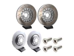 ES#5483138 - 4m0615301bjxKT - Front & Rear Brake Rotors - Set (374x36 / 310x22) - Restore your stopping power - Genuine Volkswagen Audi - Audi