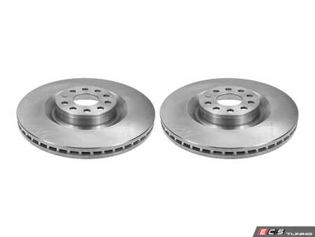 ES#5481824 - 1k0615301armKT - Front Brake Rotors - Pair (345x30) - Restore reliable stopping power and smooth braking to your VW/Audi with this direct-replacement vented front disc pair - Meyle - Audi Volkswagen