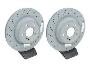 ES#2806895 - 2304231512KT1 - Rear Brake Rotors - Pair - Does not include new rotor securing screws - Genuine Mercedes Benz - Mercedes Benz