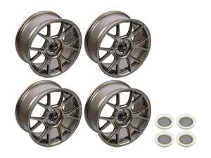 ES#4147150 - am87100458KT - 17" KONIG Ampliform Flow Formed Wheel Set - Gloss Bronze - 17x8 4x100 ET45 with correct hubcentric ring for the 56.1CB fitment - Konig - MINI