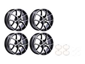 ES#4758282 - SR002VGPKKT1 - 17" BBS SR Wheels - Set Of Four  - 17x8 ET42 5x112 66.6CB - Satin Black with Diamond Cut Face - BBS - Audi BMW Mercedes Benz MINI