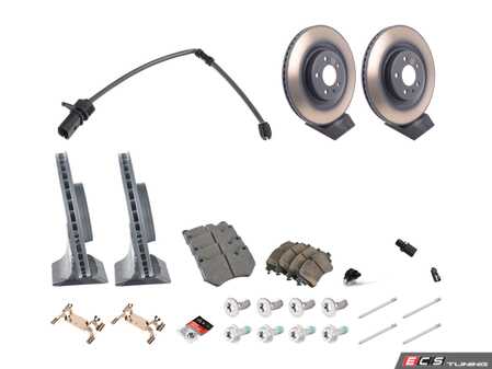ES#4819365 - 8w0698451bfKT1 - Front And Rear Brake Service Kit  - Featuring genuine rotors, pad, sensors, and hardware - Assembled By ECS - Audi