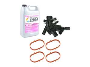 ES#4873528 - 2702002200KT1 - Thermostat Replacement Kit -  Mercedes CLA250 / CLA45 AMG / GLA250 / GLA45 AMG  - Maintain proper operating temperature with a new thermostat, housings and hardware - Assembled By ECS - Mercedes Benz