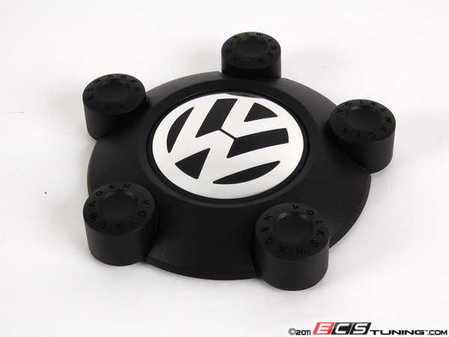 ES#402057 - 5N0601169XRW - Center Cap With Lug Covers - Priced Each - Spruce up your 5x112 OEM Steel Wheels with this Volkswagen badged center cap

***this is only compatible with OEM lug nuts*** - Genuine Volkswagen Audi - Volkswagen