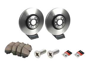 ES#5388057 - 3QF615301JKT7 - Front Brake Service Kit - VW Atlas (335x30) - Featuring Fremax Rotors, ECS Ceramic pads, and wear sensors - Assembled By ECS - Volkswagen
