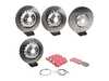 ES#5421186 - 34112284102tkKT - Front And Rear Brake Service Kit  - Features SHW Performance cross-drilled rotors, EBC RedStuff pads, and wear sensors. - Assembled By ECS - BMW