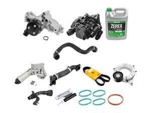 ES#5425175 - G2XB48DOFHL2KT - Oil Filter Housing & Heat Management Module Kit - Level 2 - Includes the components needed to replace the two biggest B48 cooling issues, plus most of the "while you are in there" parts we highly recommend replacing - featuring an Aluminum Oil Filter Housing, Coolant Thermostat Module, and coolant pump assembly! - Assembled By ECS - BMW