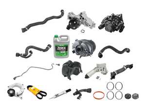 ES#5425185 - G2XB48DOFHL3KT - Oil Filter Housing & Heat Management Module Kit - Level 3 - Our most comprehensive kit yet, including the majority of components that should be replaced when repalcing your oil filter housing and thermostat module - featuring an Aluminum Oil Filter Housing, Coolant Thermostat Module, and coolant pump assembly! - Assembled By ECS - BMW